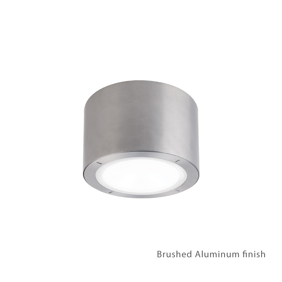 LED Outdoor Flush Mount by Modern Forms - Vessel Collection, Brushed Aluminum Finish - FM-W9100-AL