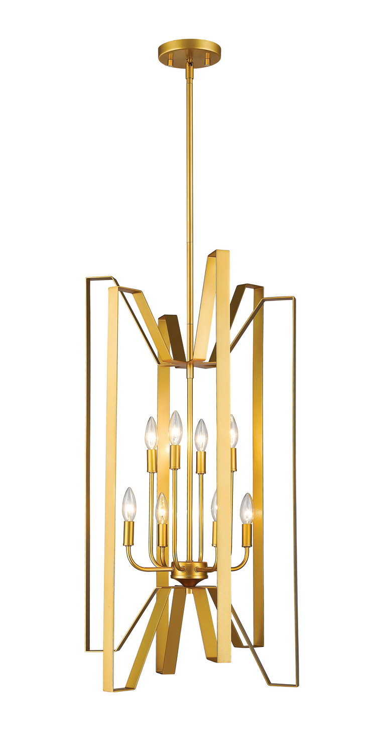 Eight Light Chandelier by Z-Lite - Marsala Collection, Polished Metallic Gold Finish - 4000-8PMG