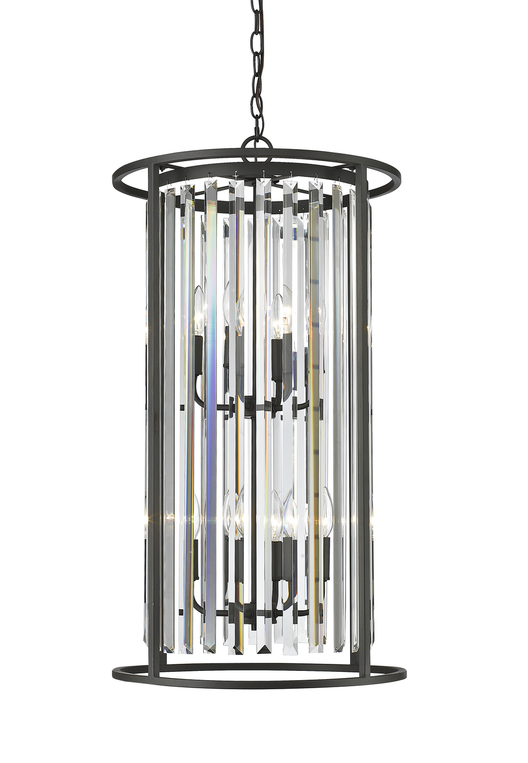 Eight Light Chandelier by Z-Lite - Monarch Collection, Bronze Finish - 439-8BRZ