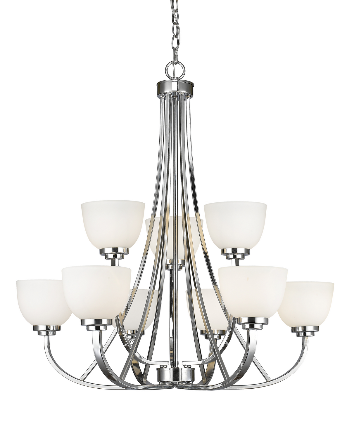 Nine Light Chandelier by Z-Lite - Ashton Collection, Chrome Finish - 443-9-CH