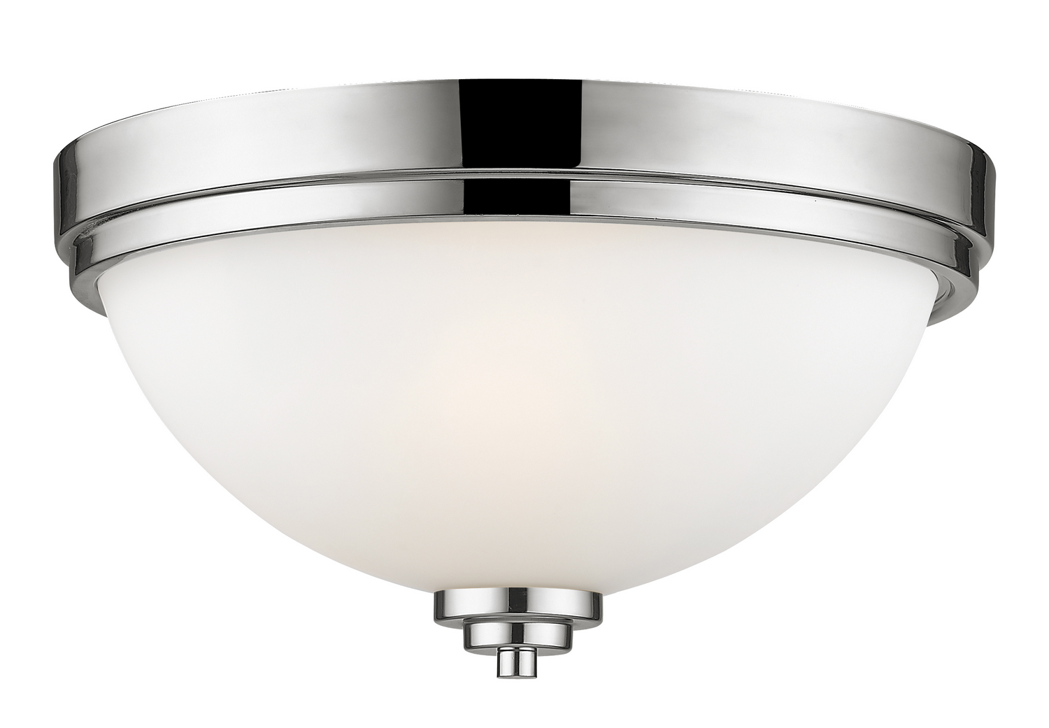 Two Light Flush Mount by Z-Lite - Ashton Collection, Chrome Finish - 443F2-CH