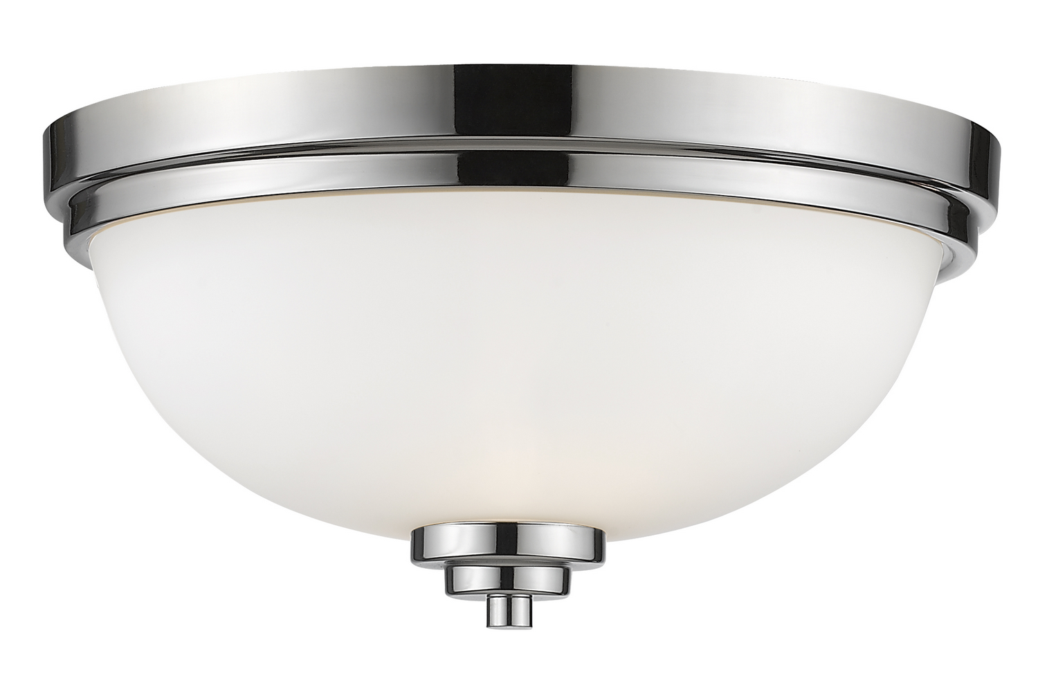 Three Light Flush Mount by Z-Lite - Ashton Collection, Chrome Finish - 443F3-CH