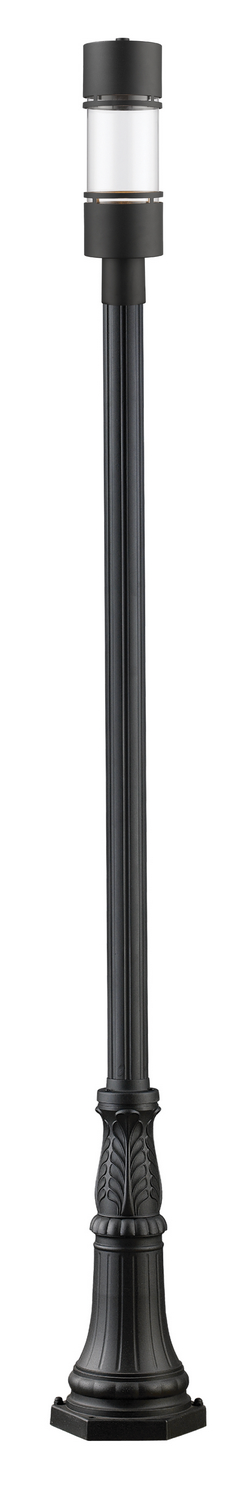 LED Outdoor Post Moun Fixture by Z-Lite - Luminata Collection, Black Finish - 553PHB-518P-BK-LED