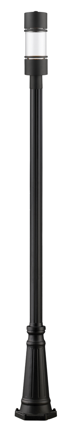 LED Outdoor Post Moun Fixture by Z-Lite - Luminata Collection, Black Finish - 553PHB-519P-BK-LED