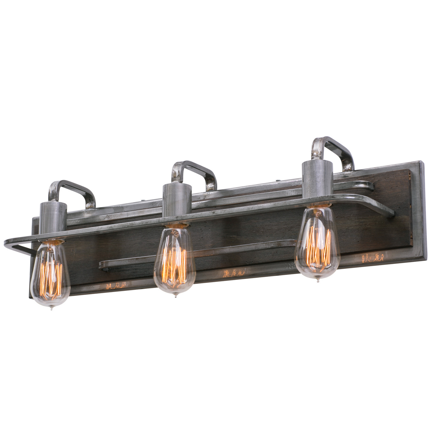 Varaluz Lofty Three Light Bath in Steel - 268B03SL