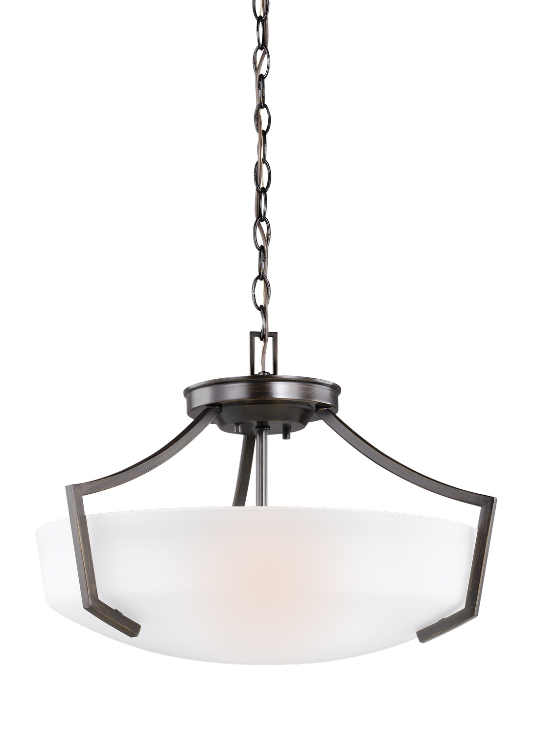 Three Light Ceiling Convertible Pendant