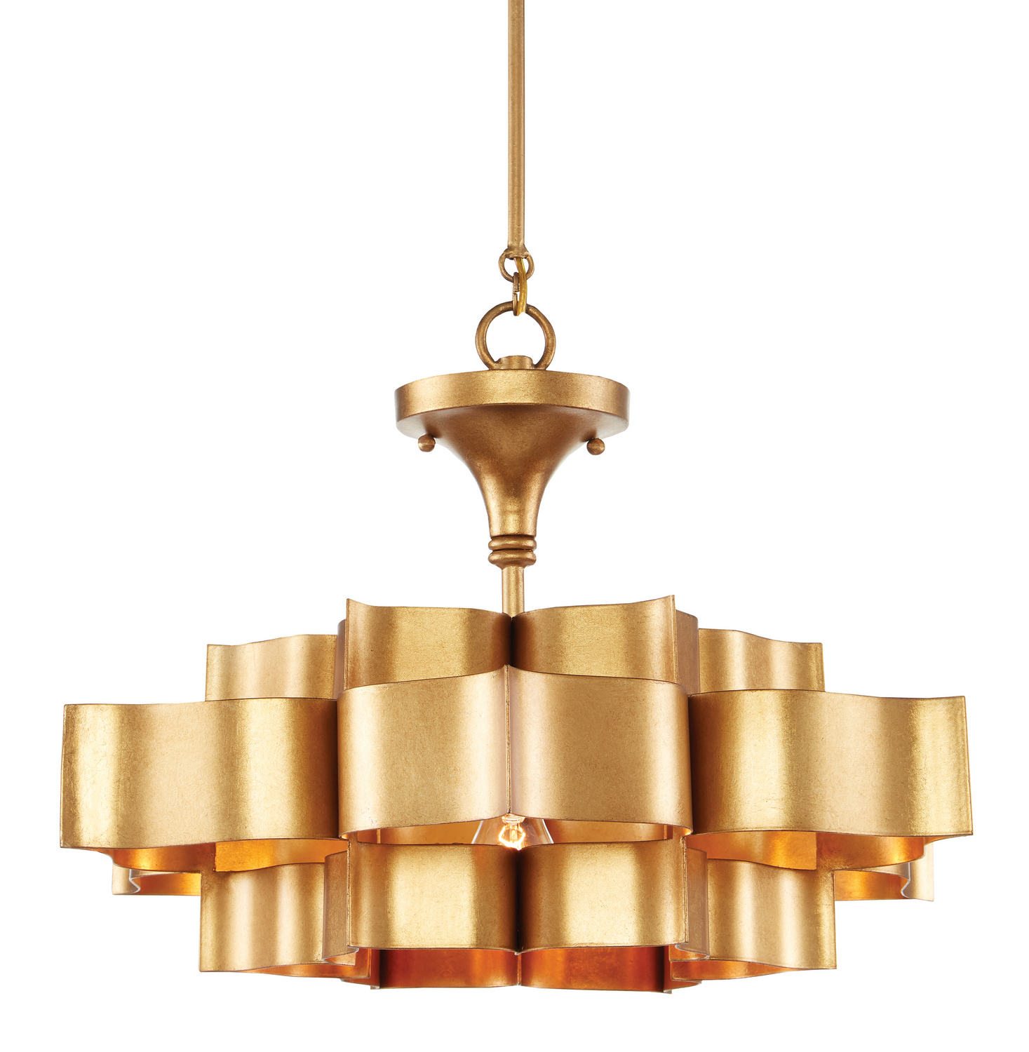 Grand Lotus One Light Chandelier