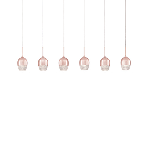 Led Pendant In Rose… - image