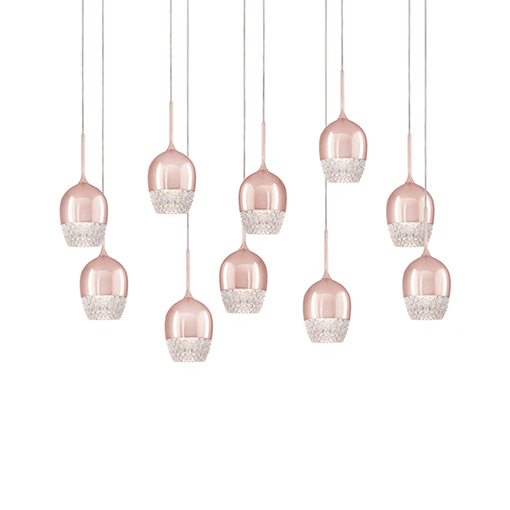 Led Pendant In Rose… - image