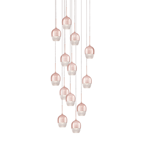 Led Pendant In Rose… - image