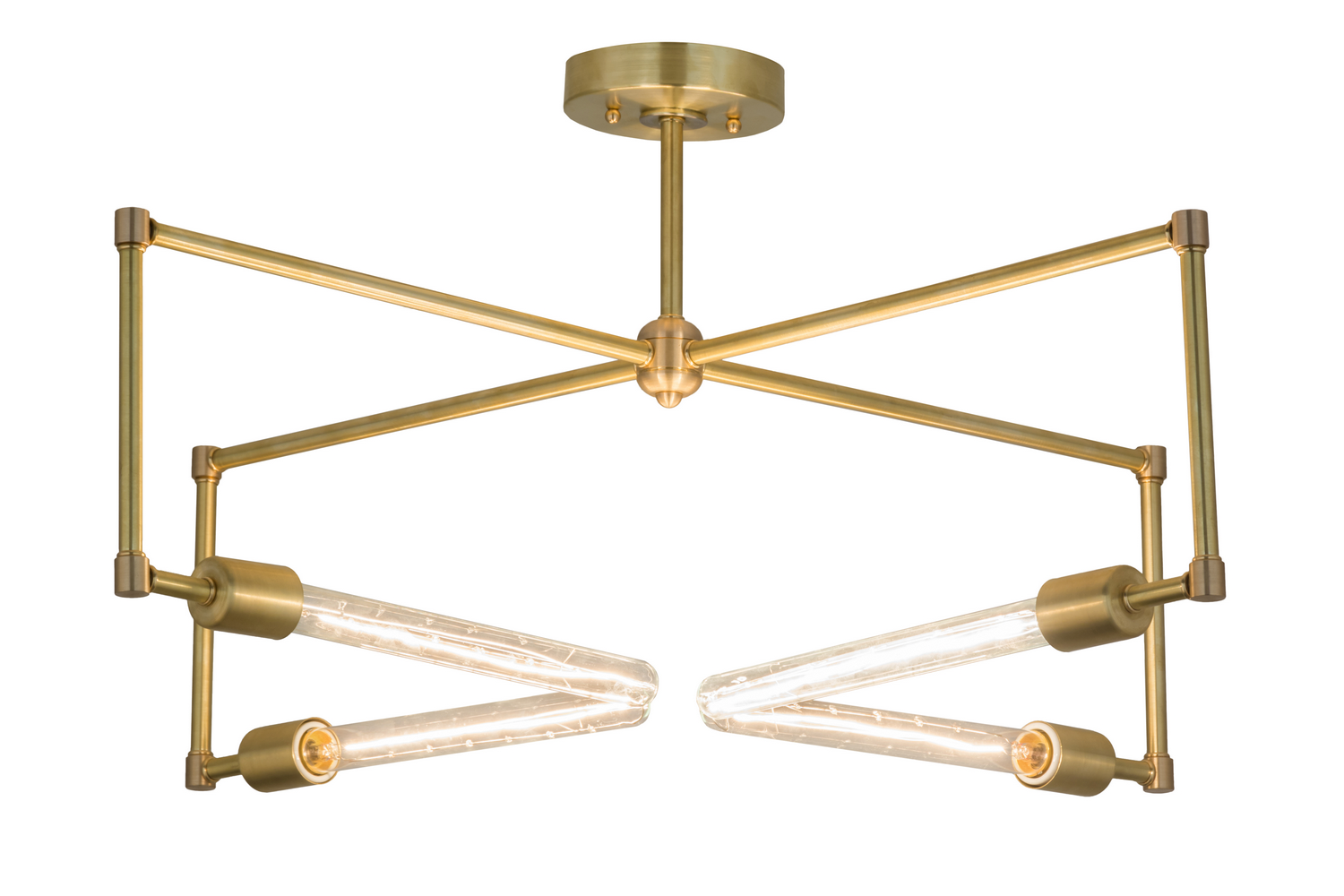 Four Light Semi-Flushmount