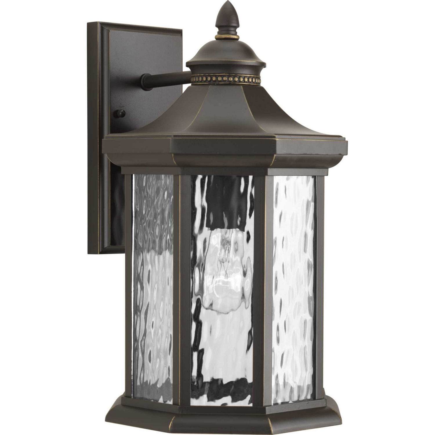 Antique Bronze One Light Wall Lantern from the Edition Collection