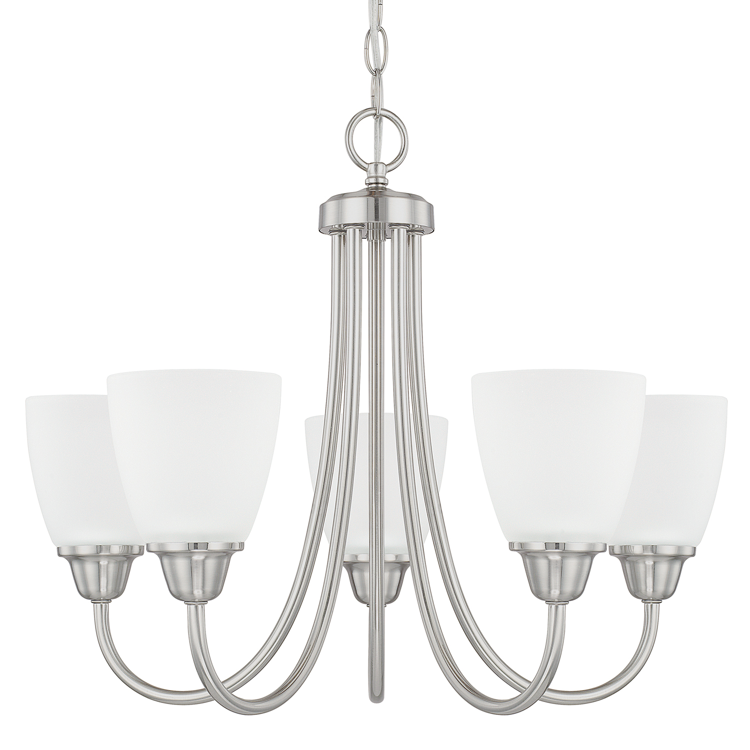 Capital Lighting Trenton Five Light Chandelier in Brushed Nickel - 415151BN-337