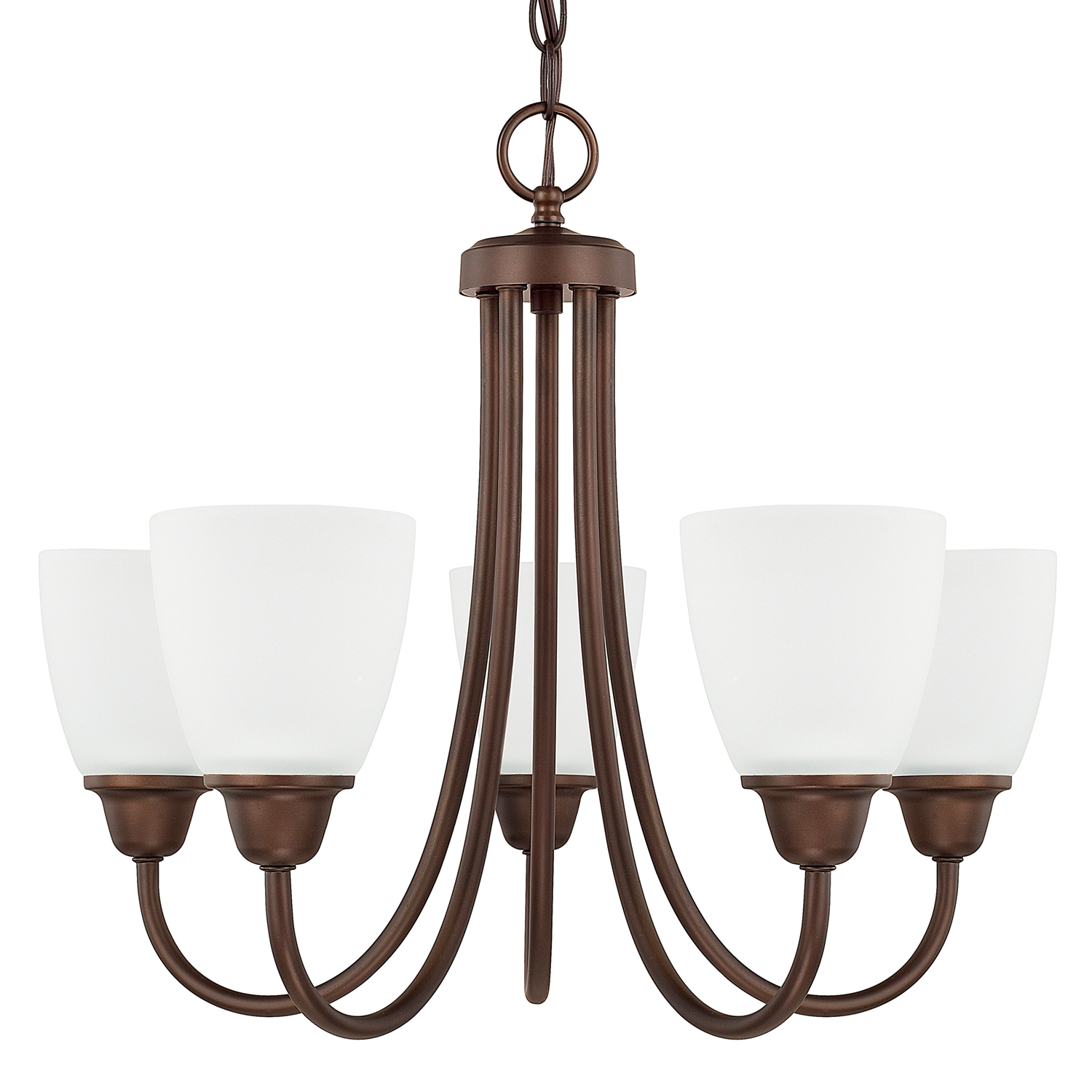 Capital Lighting Trenton Five Light Chandelier in Bronze - 415151BZ-337