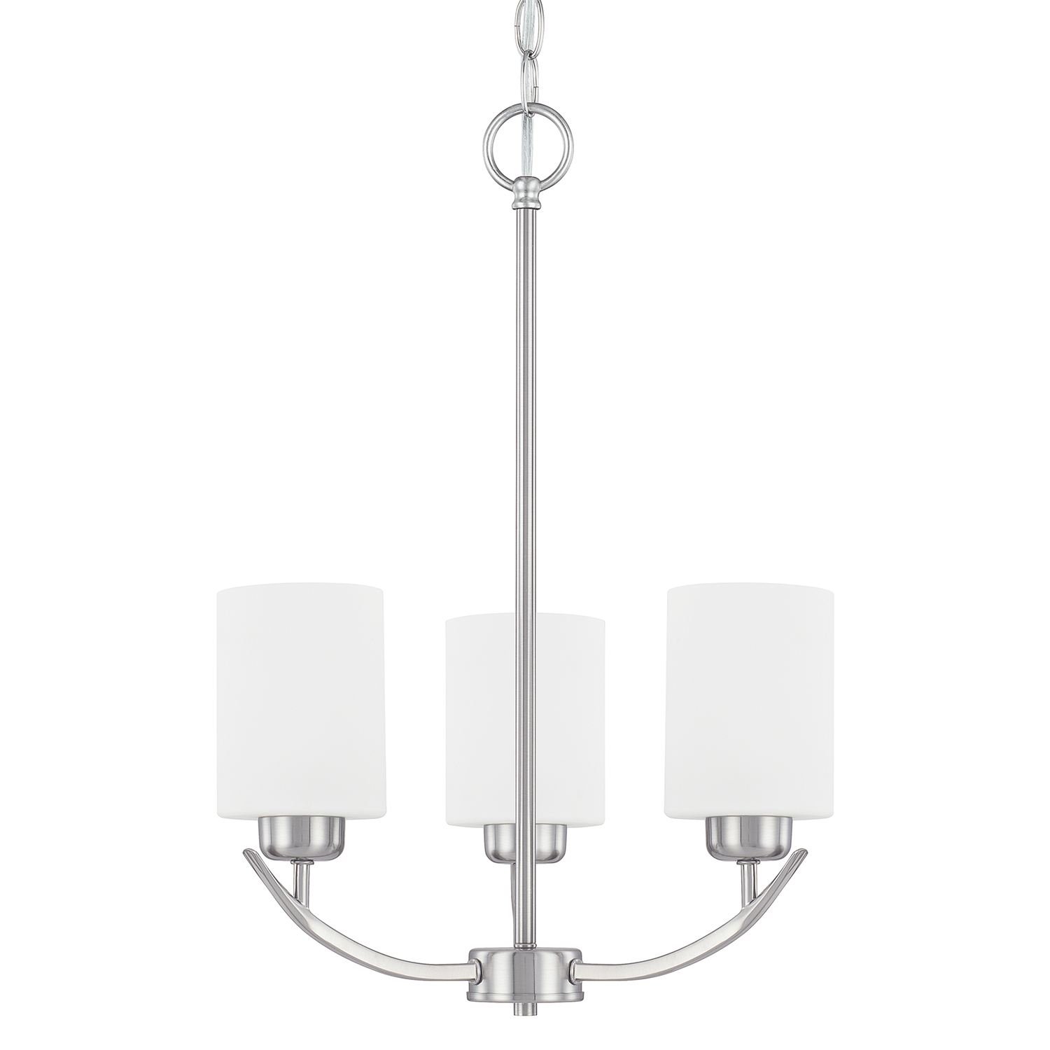 Capital Lighting Dixon Three Light Chandelier in Brushed Nickel - 415231BN-338