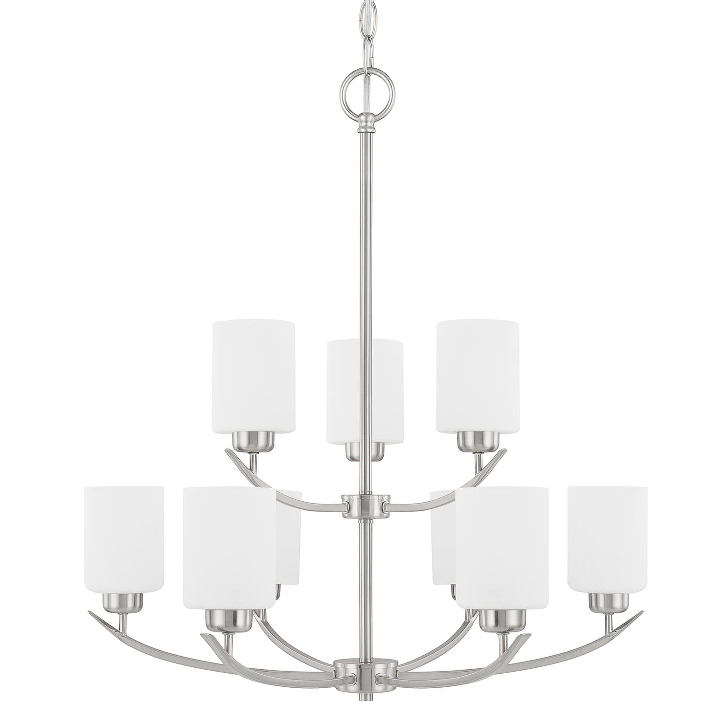 Capital Lighting Dixon Nine Light Chandelier in Brushed Nickel - 415291BN-338