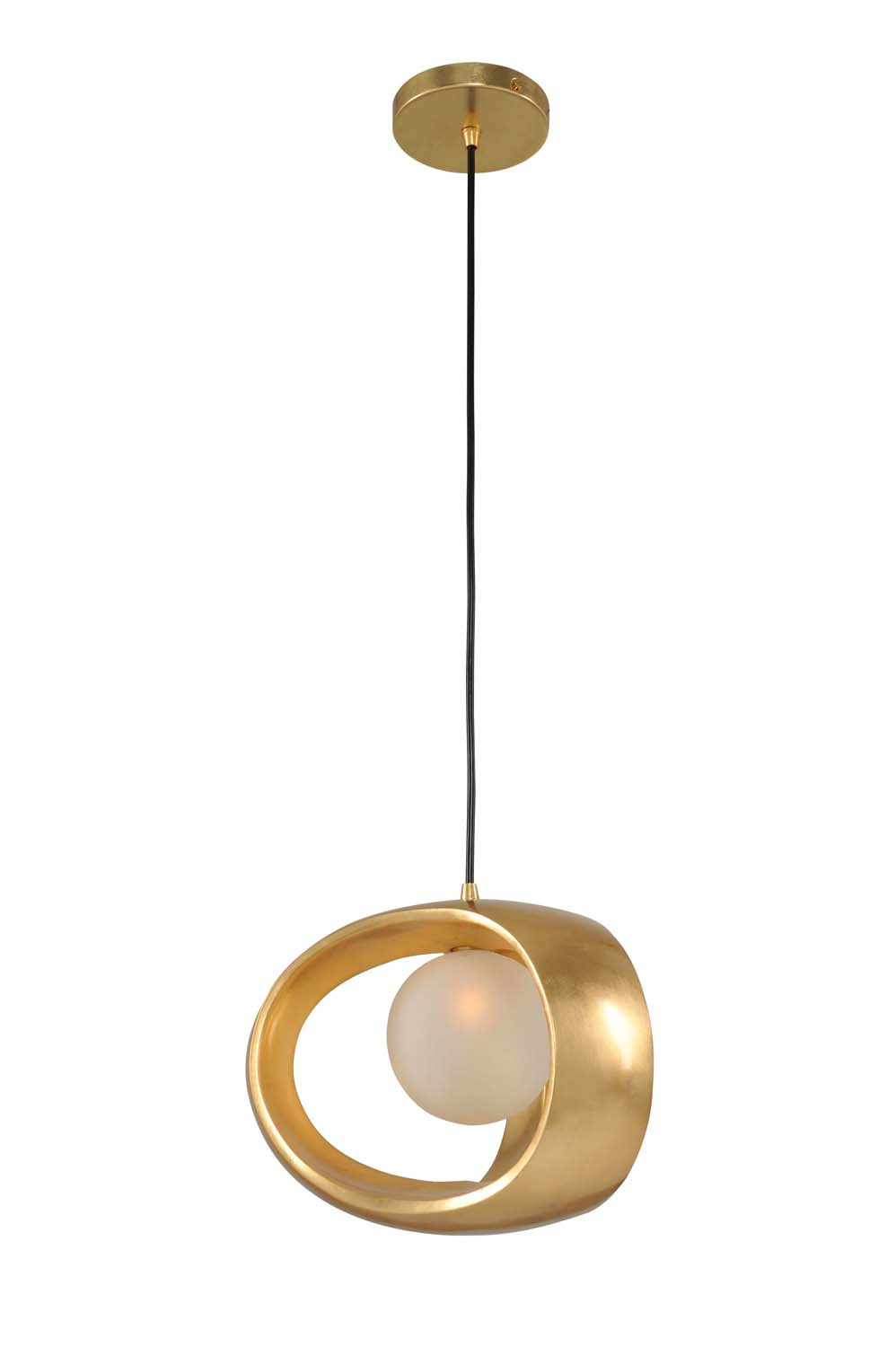 Kalco Calistoga LED Mini Pendant in Gold Leaf - 302350GL