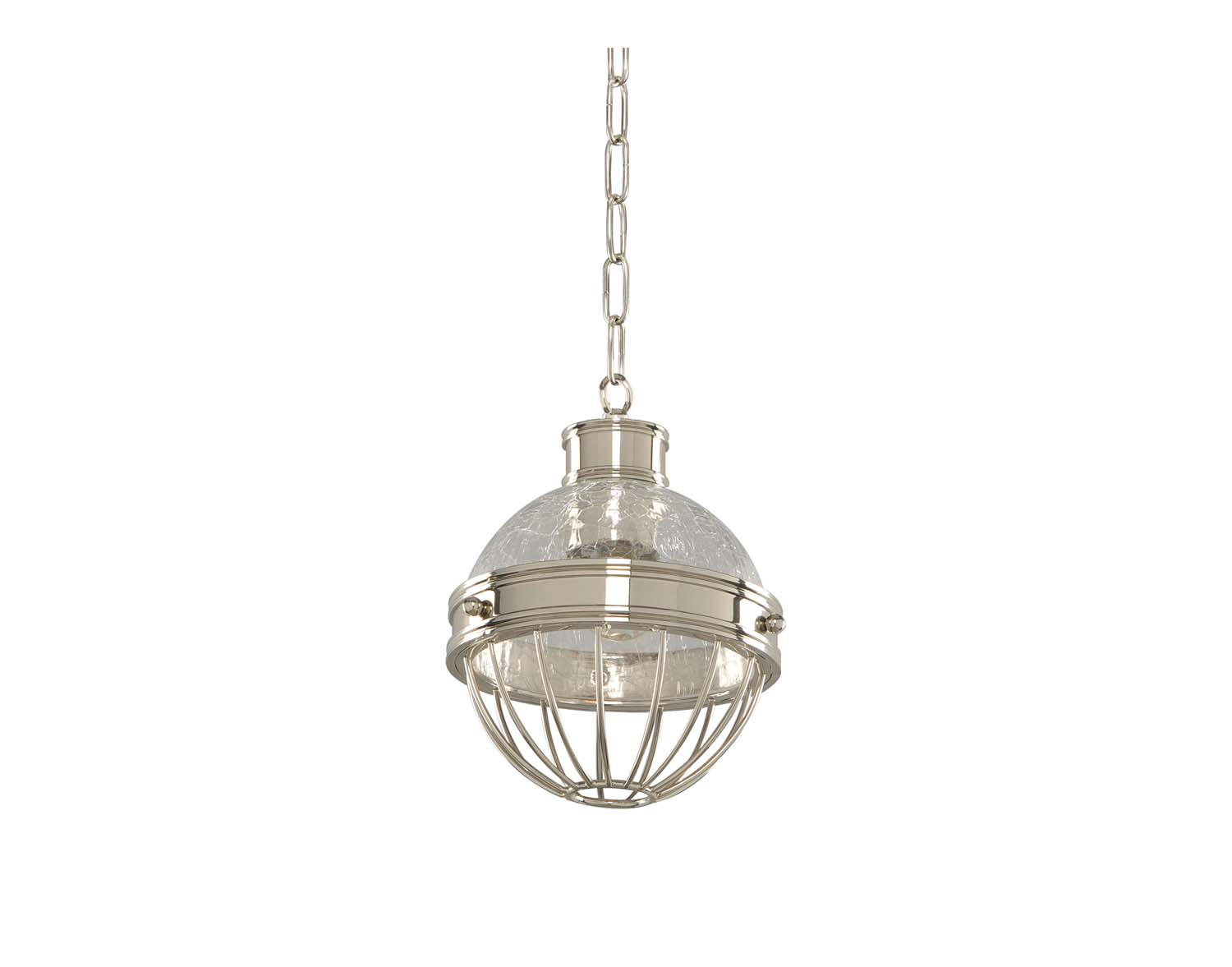 Kalco Montauk One Light Mini Pendant in Polished Nickel - 311350PN