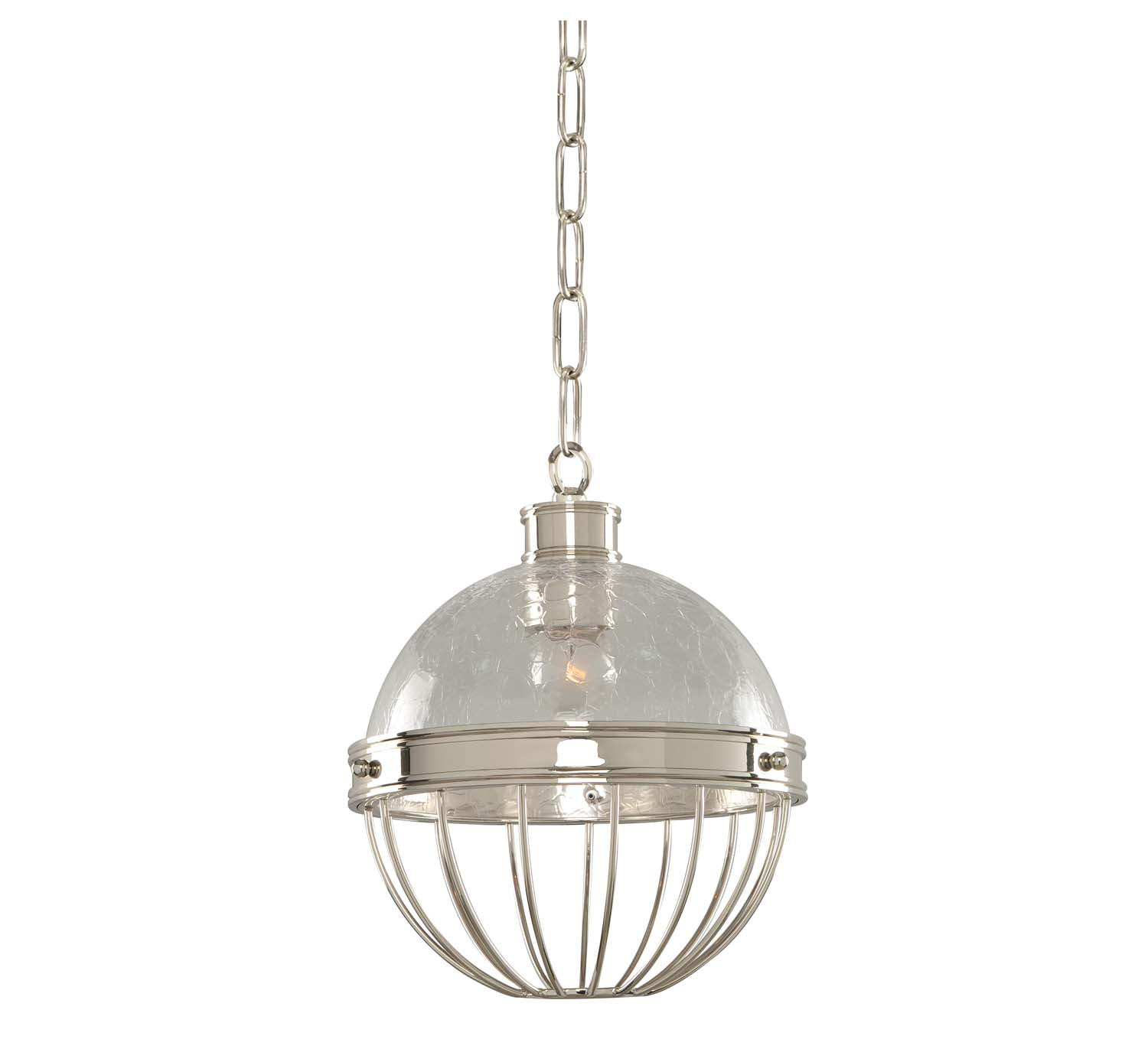 Kalco Montauk One Light Pendant in Polished Nickel - 311351PN
