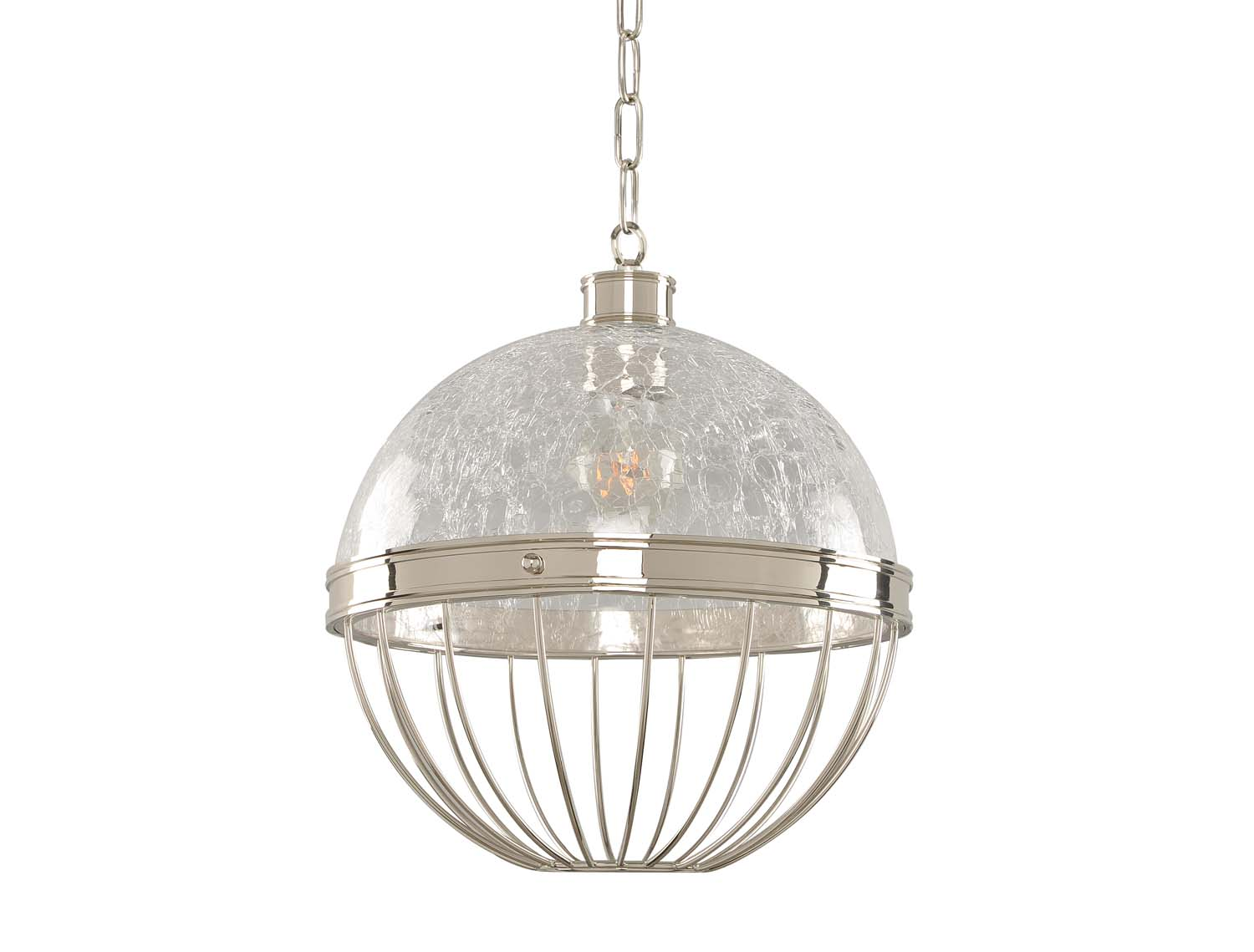 Kalco Montauk One Light Pendant in Polished Nickel - 311352PN
