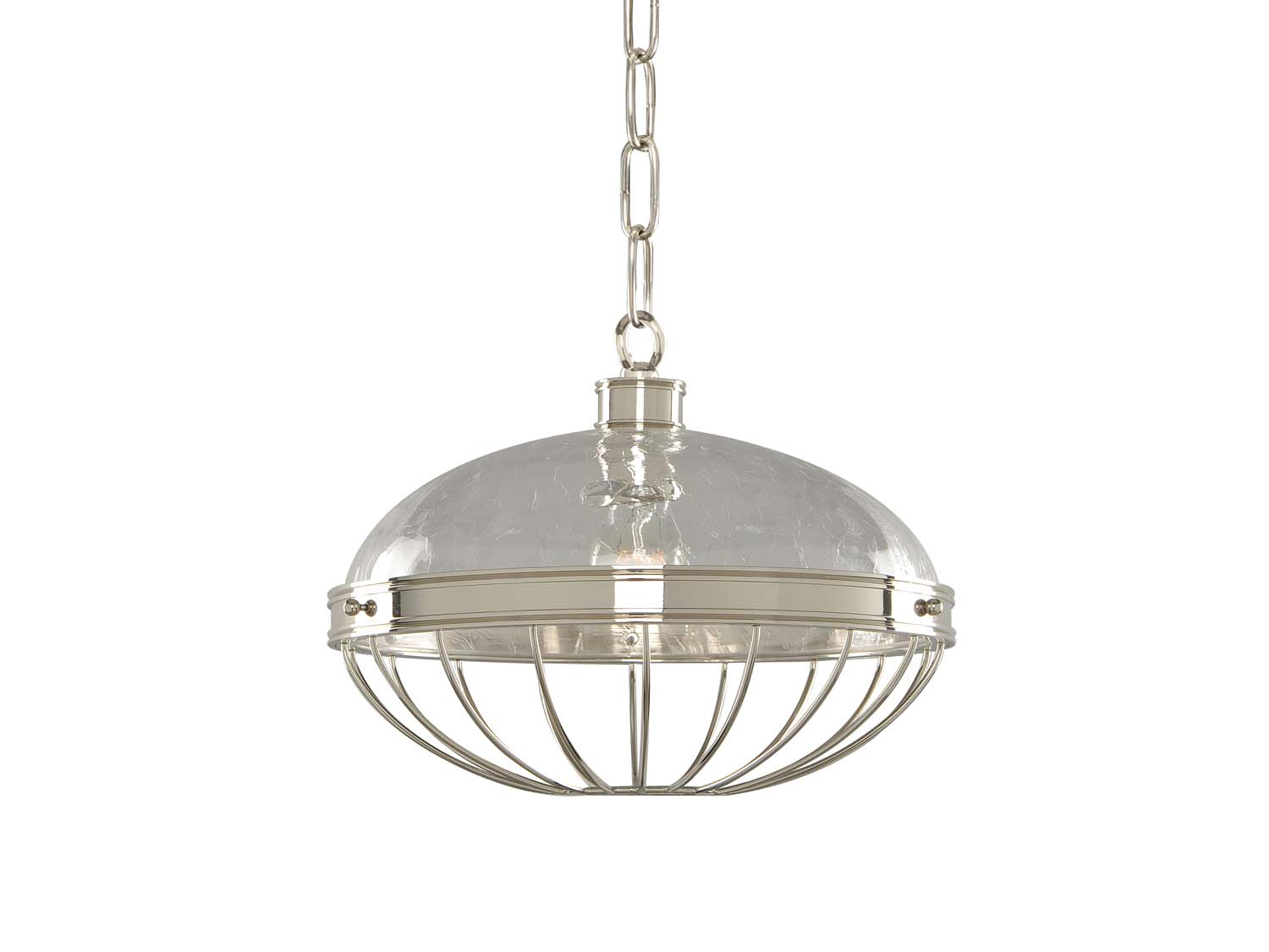 Kalco Montauk One Light Pendant in Polished Nickel - 311353PN