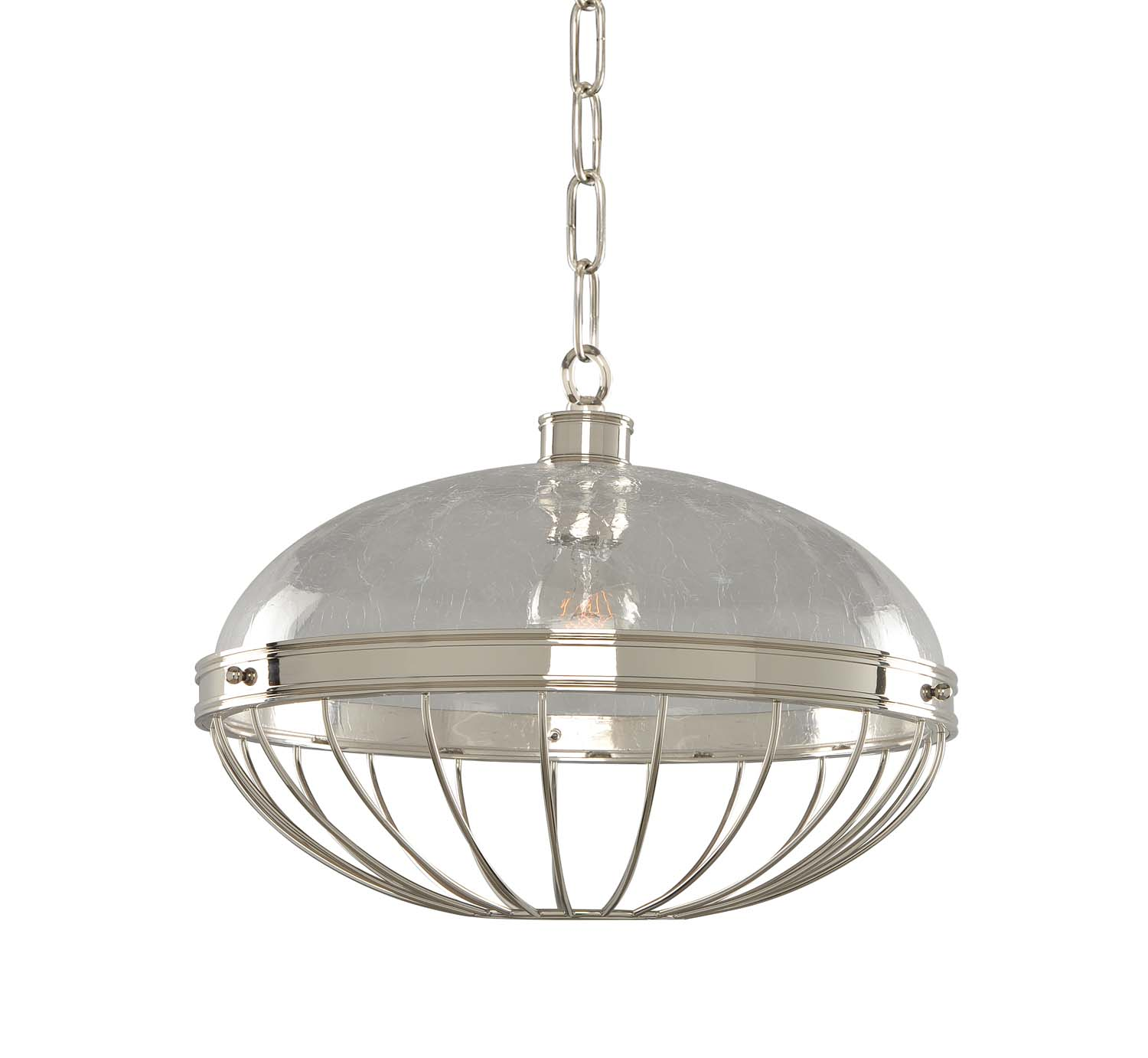 Kalco Montauk One Light Pendant in Polished Nickel - 311354PN