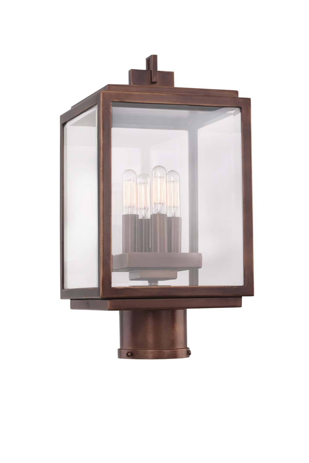 Kalco Chester Outdoor Four Light Post - Pier Mount in Copper Patina - 403800CP
