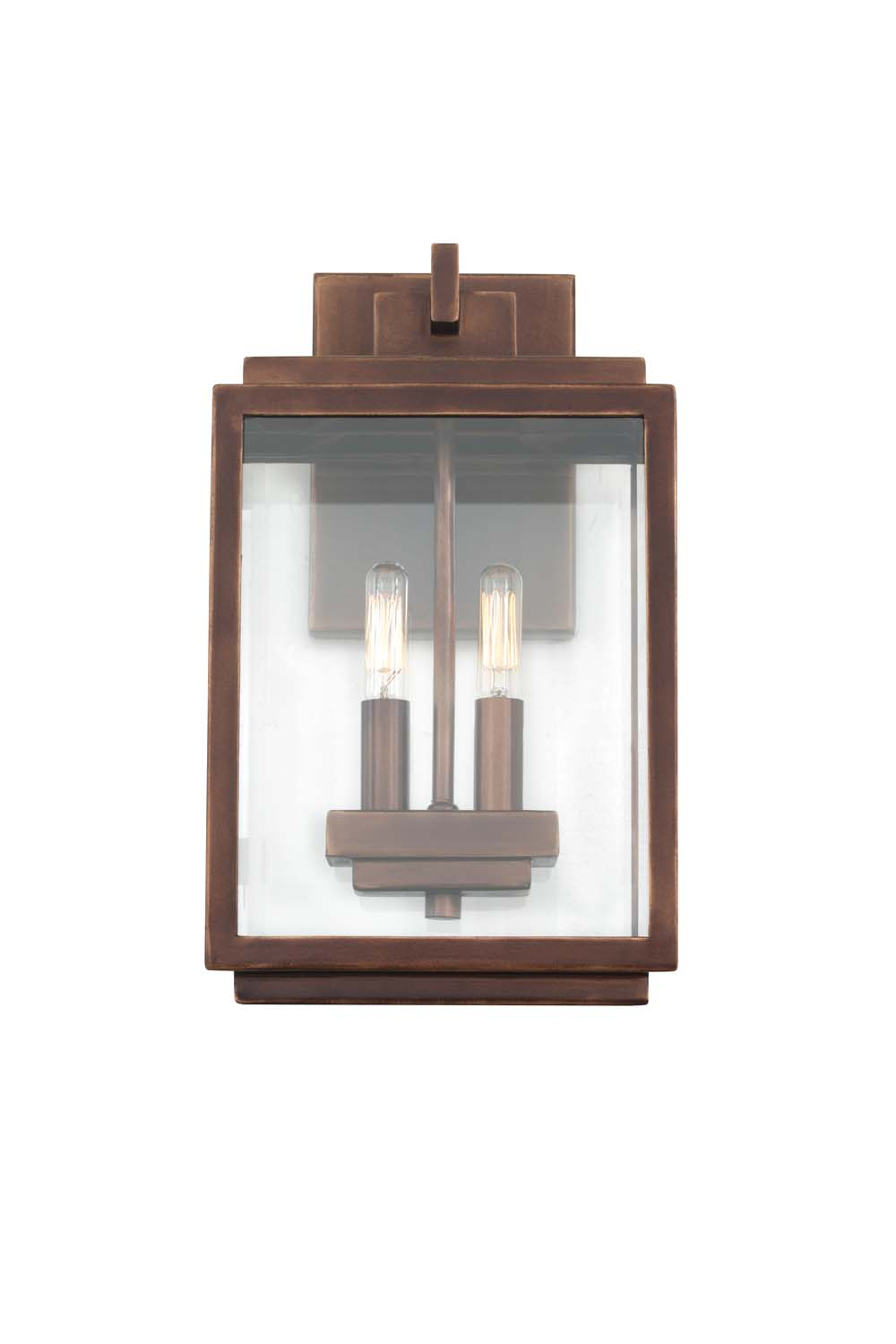 Kalco Chester Outdoor Two Light Wall Bracket in Copper Patina - 403821CP