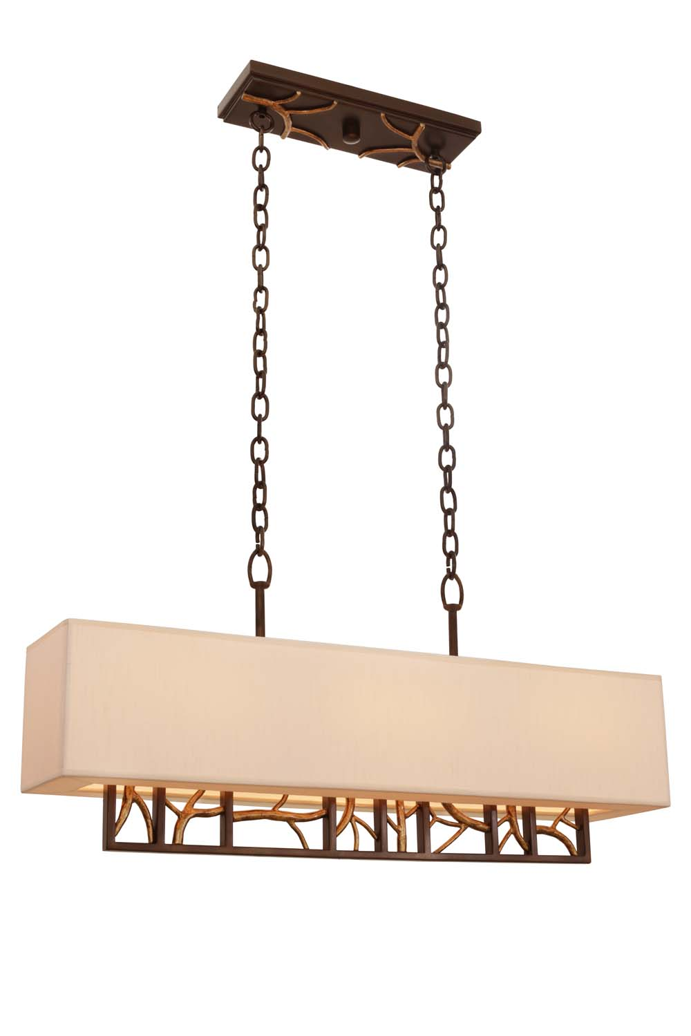 Kalco Hudson Six Light Island Pendant in Bronze Gold - 504160BZG