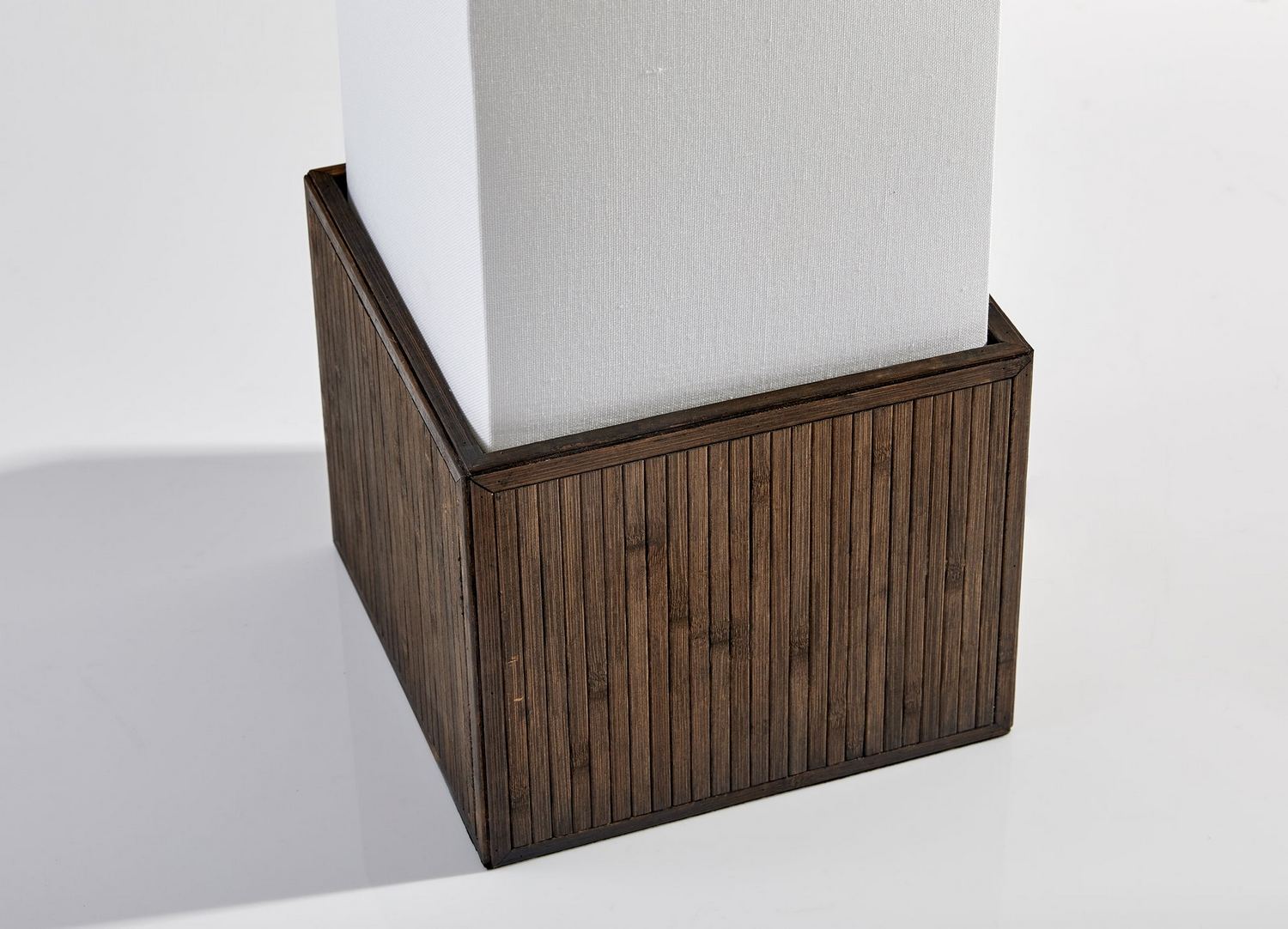 Teak Brown Bamboo Floor Lamp from the Sebu Collection