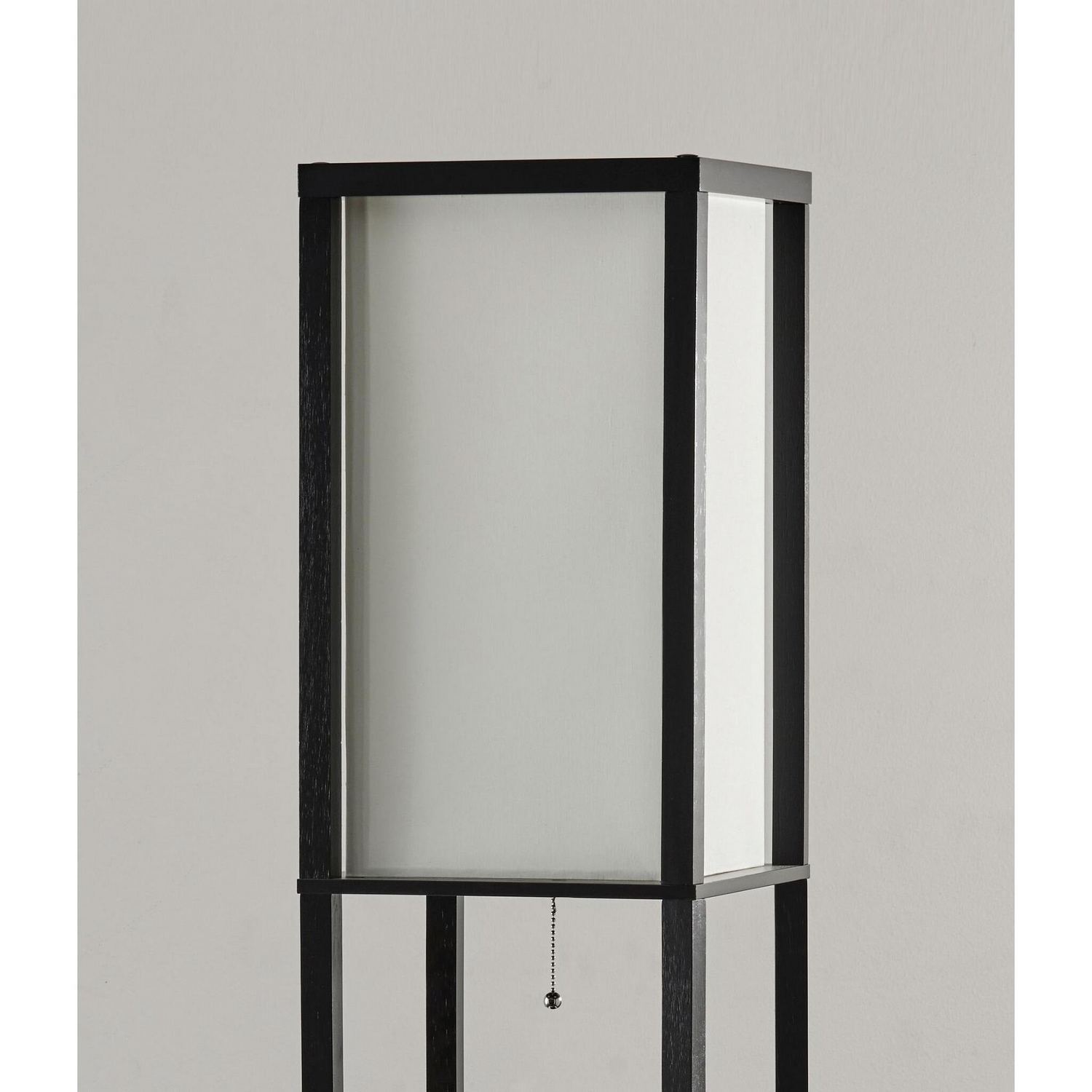 Adesso 3193-01 Titan 72 inch 150 watt Black Tall Shelf Floor Lamp Portable Light