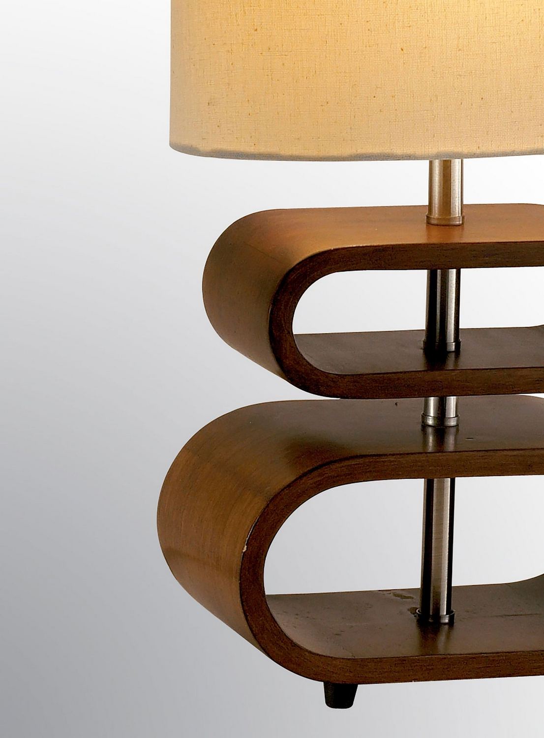 Walnut Pvc Veneer On Mdf Table Lamp from the Rhythm Collection