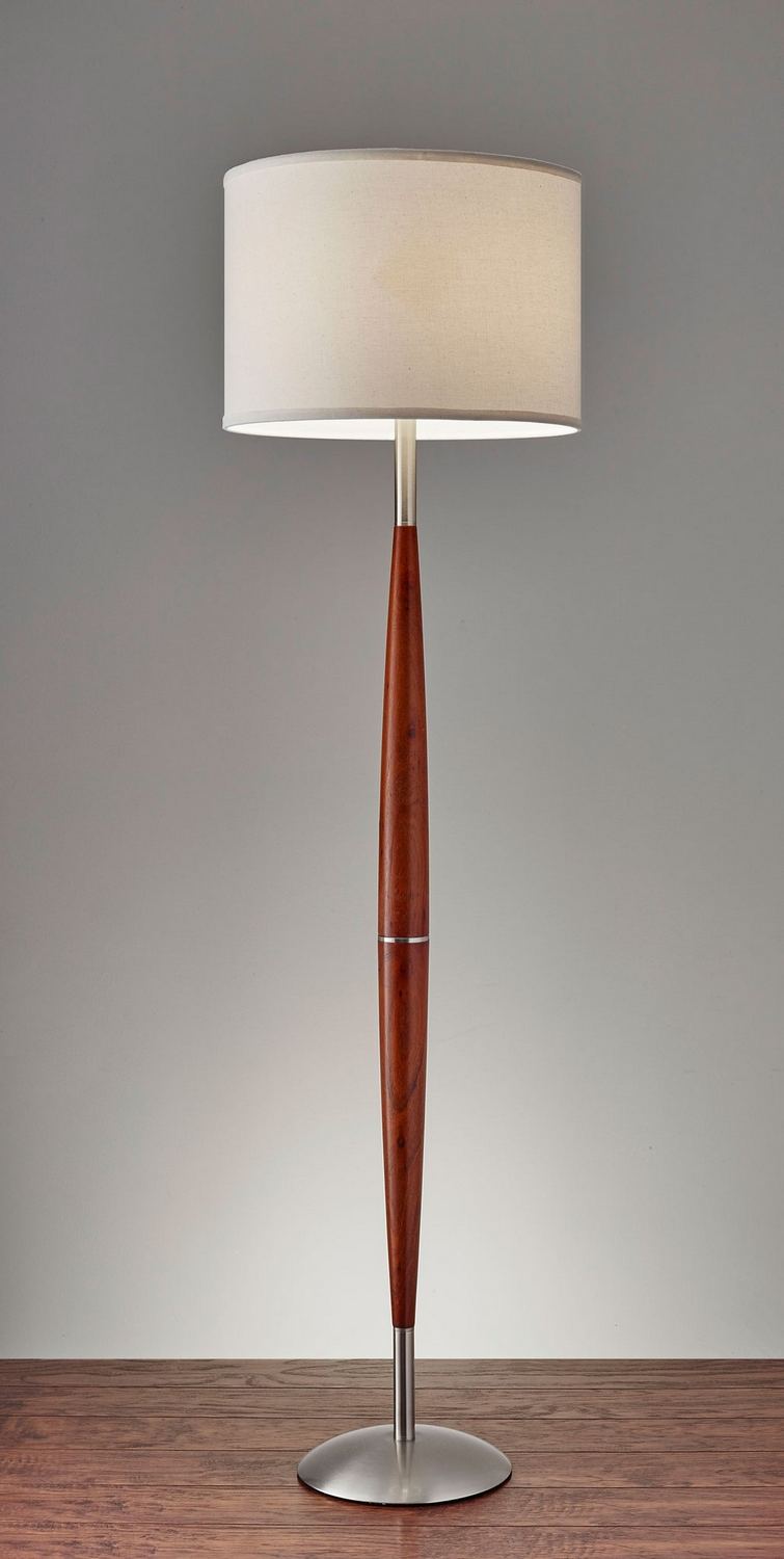 Maple Eucalyptus Wood Floor Lamp from the Hudson Collection