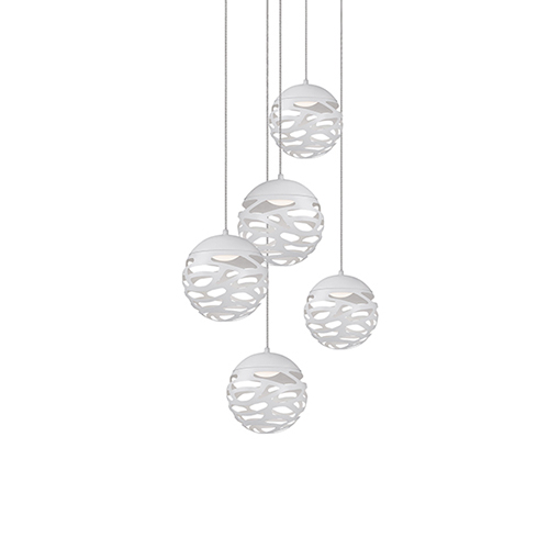 Kuzco Lighting MP2505-WH Neptune LED 13.75 inch White Pendant Ceiling Light