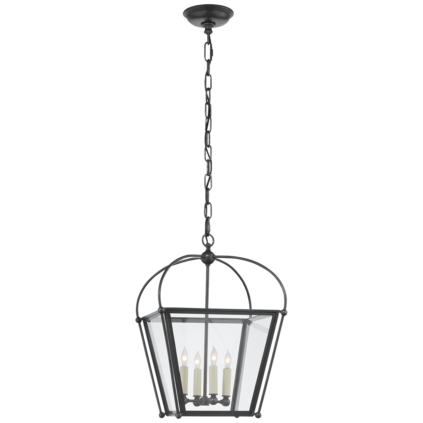 Visual Comfort Signature Riverside Four Light Lantern in Bronze - CHC 3438BZ-CG