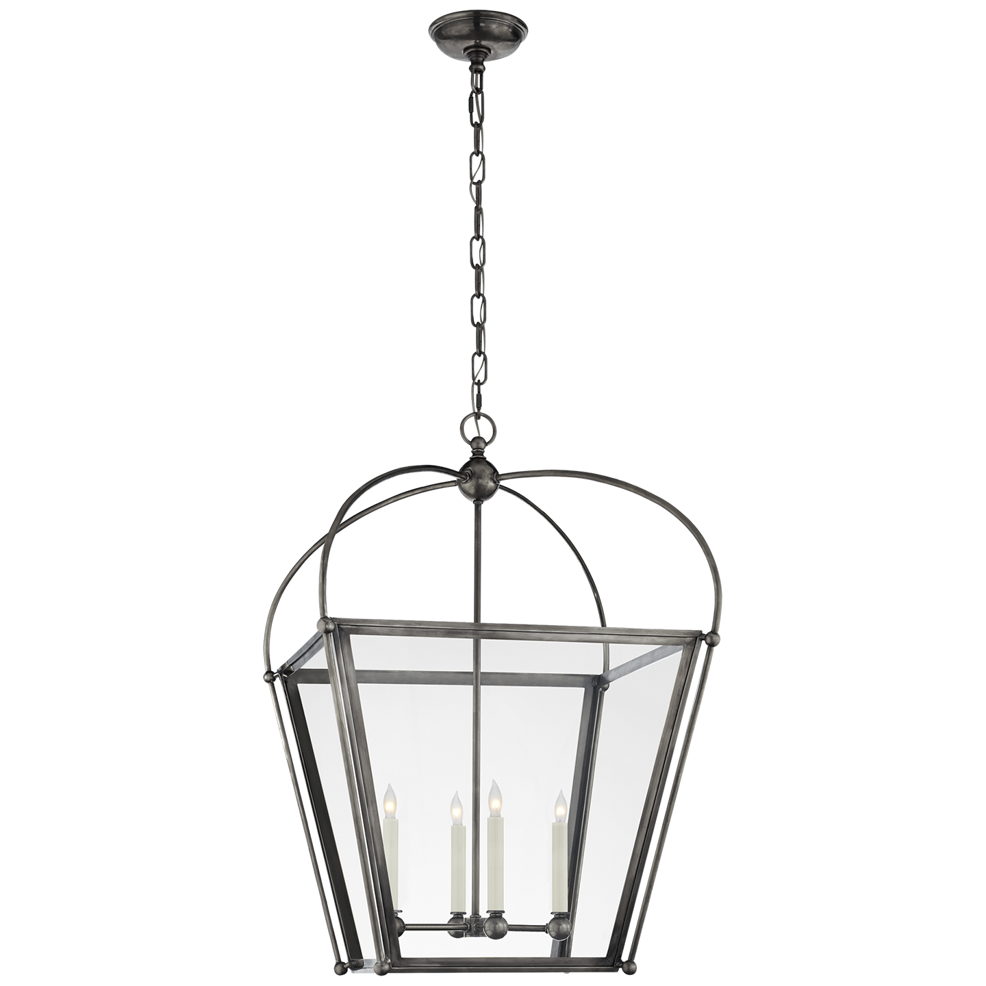 Visual Comfort Signature Riverside Four Light Lantern in Bronze - CHC 3439BZ-CG