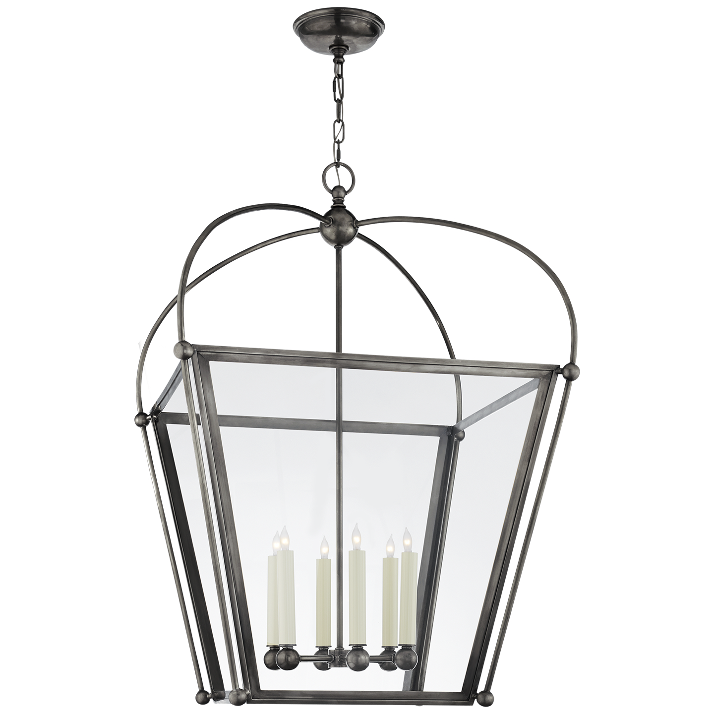 Visual Comfort Signature Riverside Six Light Lantern in Bronze - CHC 3440BZ-CG