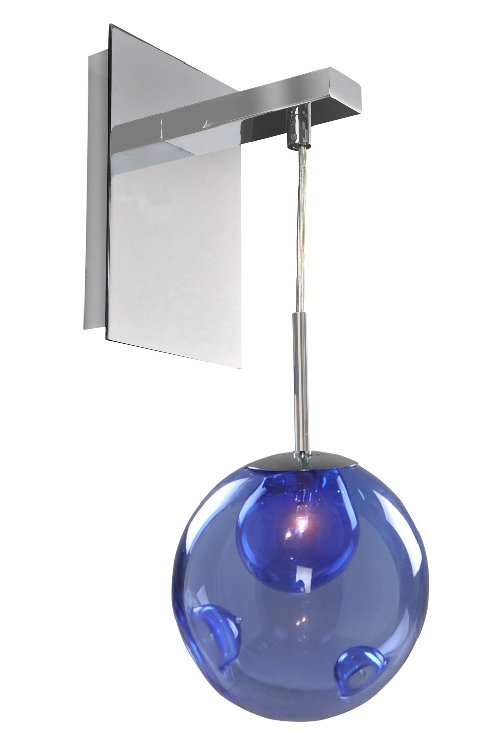 Kalco Meteor One Light Wall Bracket in Chrome - 309520CH/SAPPH