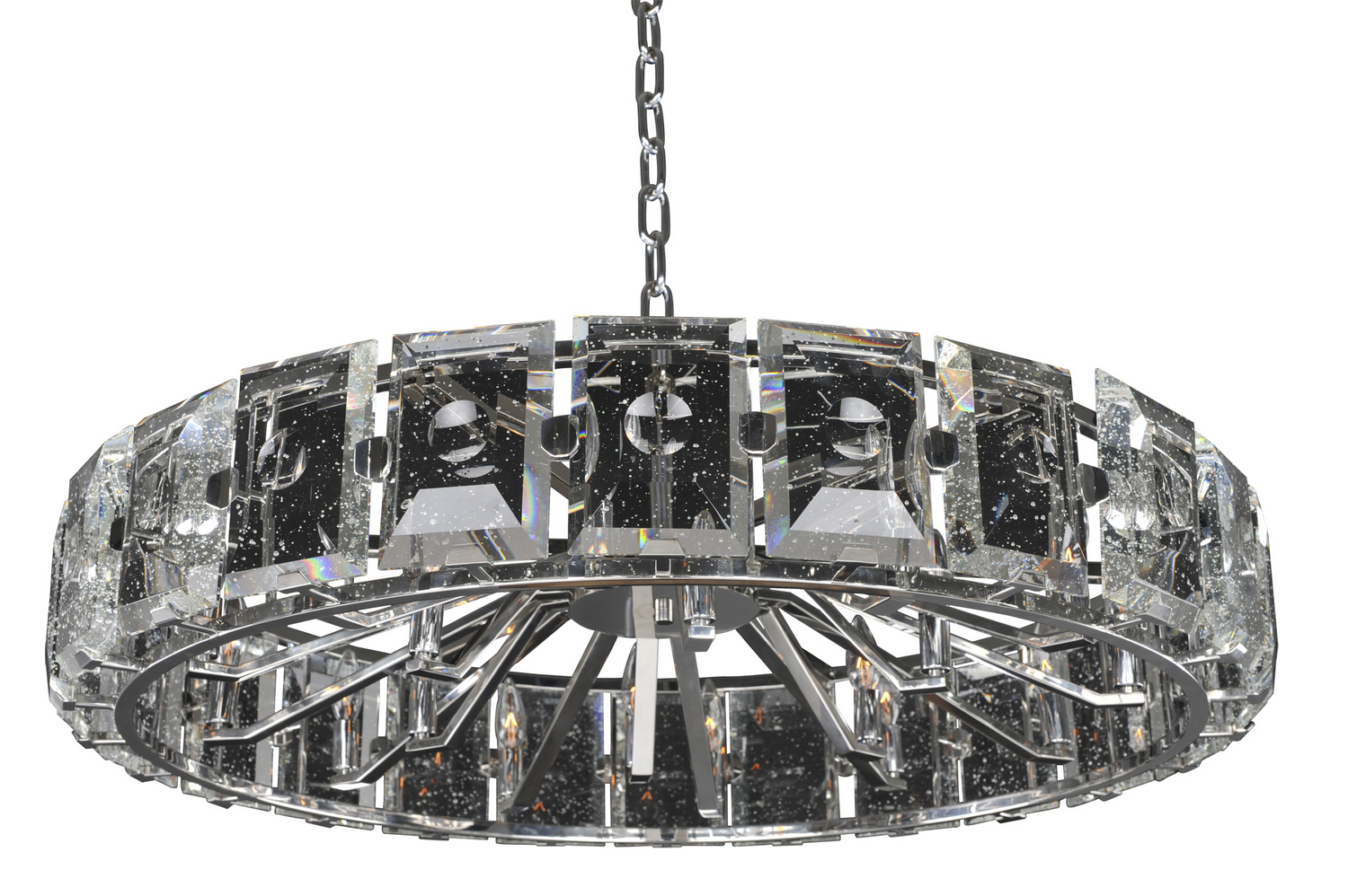 Kalco Giada Eight Light Pendant in Stainless Steel - 390456SL