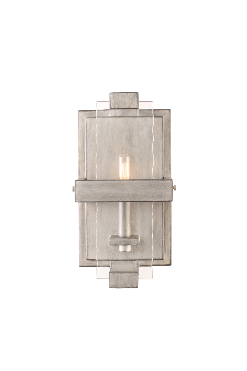 Kalco Astoria One Light Wall Sconce in Moon Silver - 501140SM