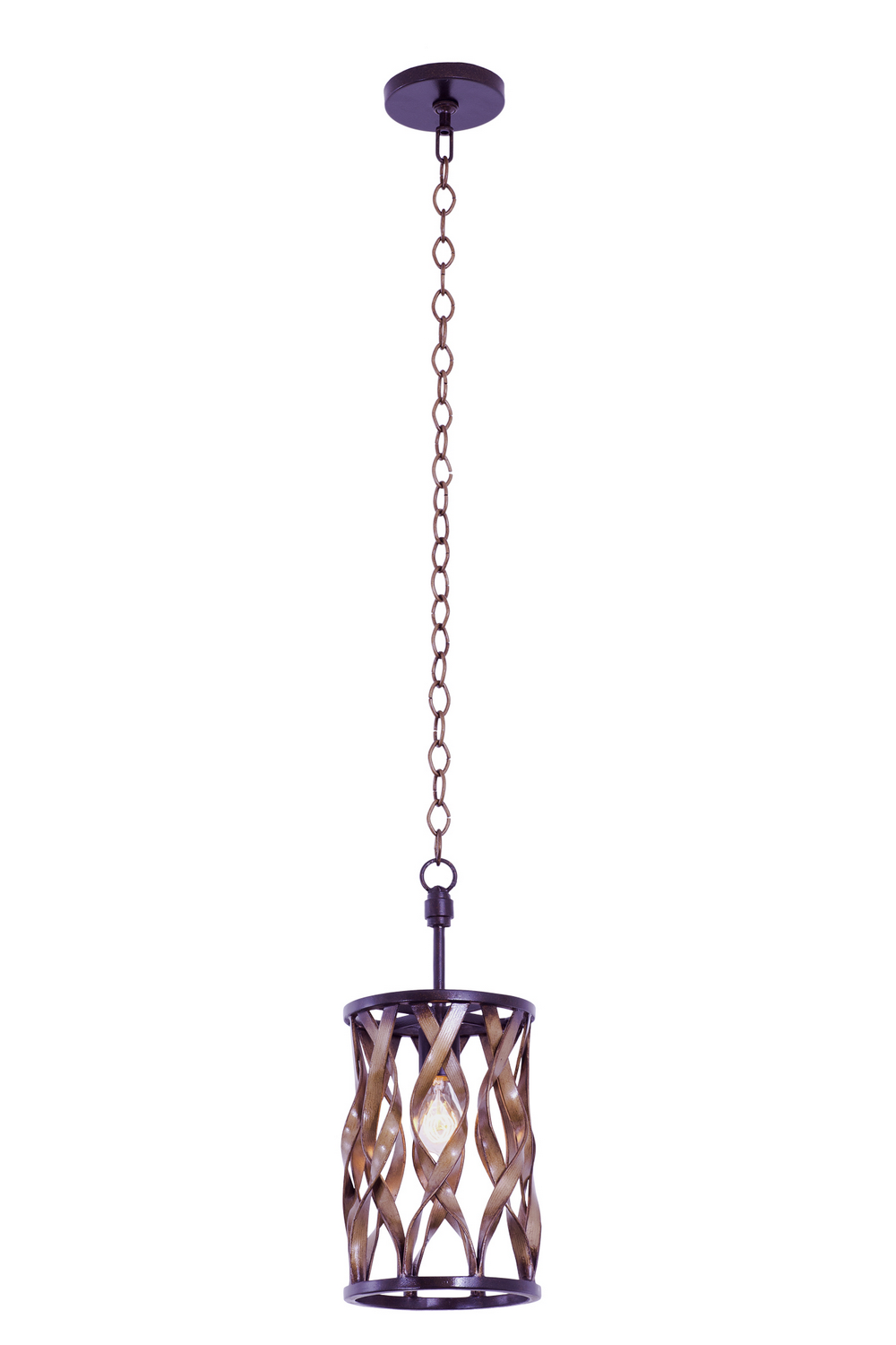 Kalco Soho One Light Mini Pendant in Milk Chocolate - 501850MC