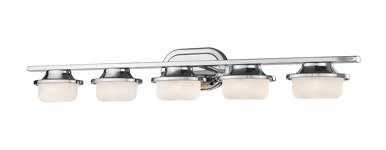 LED Vanity by Z-Lite - Optum Collection, Chrome Finish - 1917-5V-CH-LED