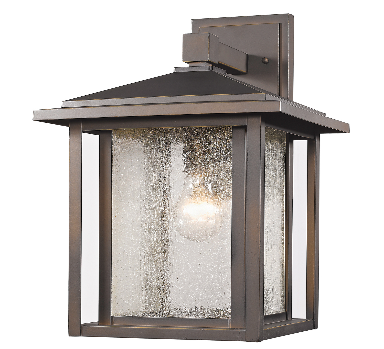 One Light Outdoor Wall Light by Z-Lite - Aspen Collection, Oil Rubbed Bronze Finish - 554B-ORB
