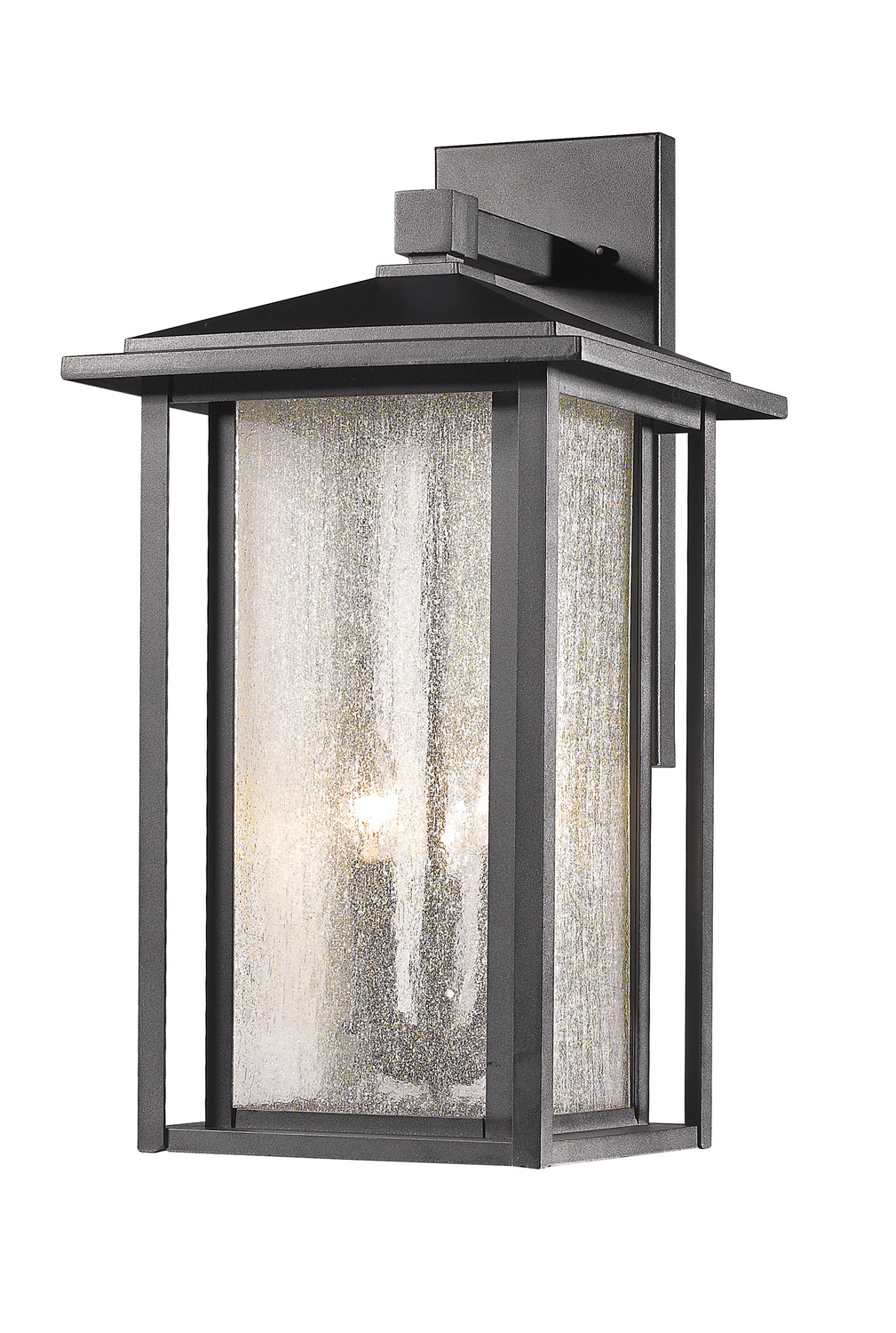 Three Light Outdoor Wall Light by Z-Lite - Aspen Collection, Black Finish - 554XL-BK