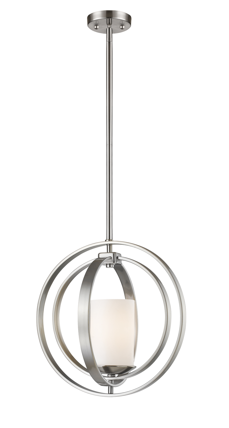 One Light Pendant by Z-Lite - Ashling Collection, Brushed Nickel Finish - 6002MP-BN