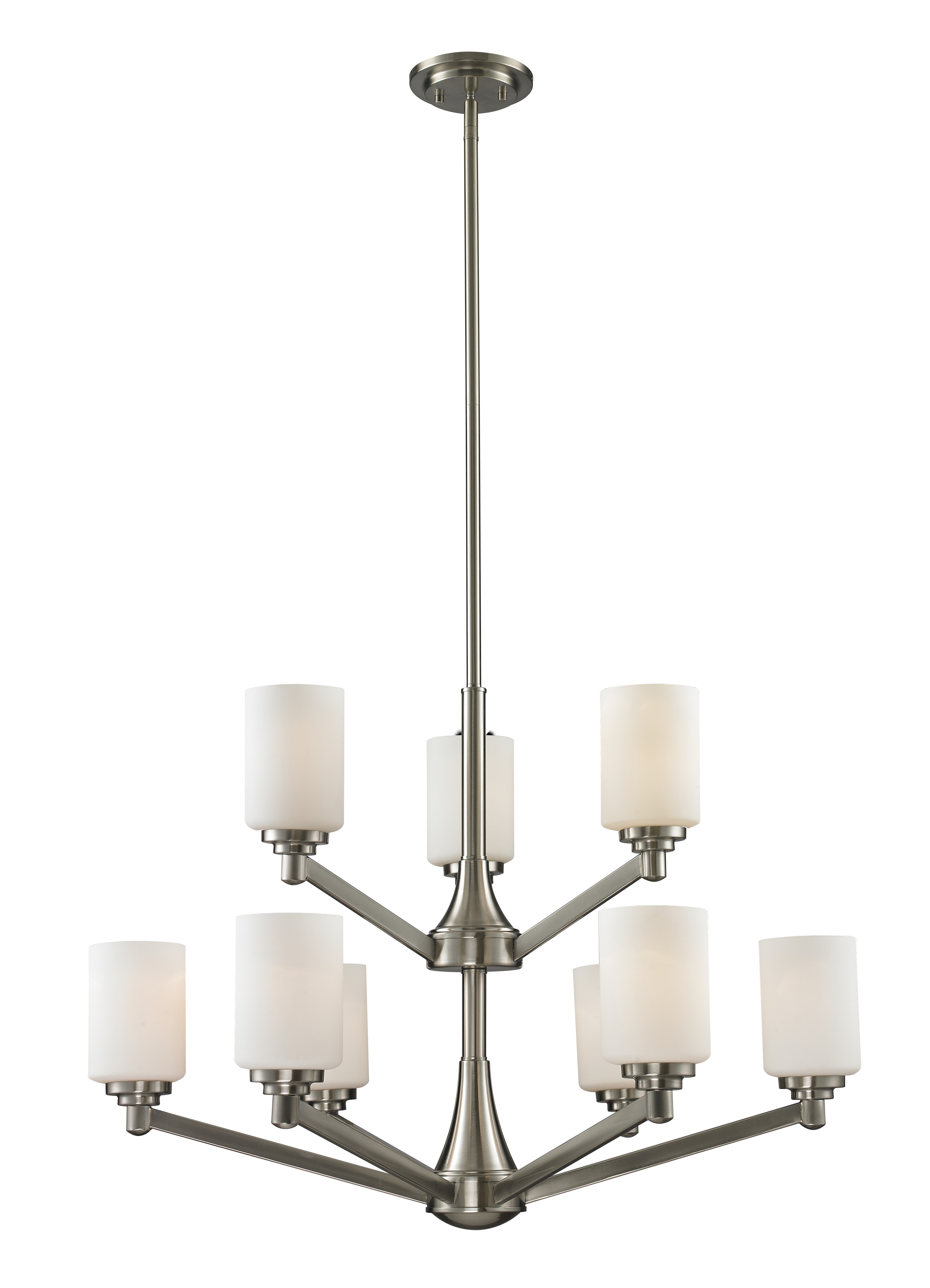 Nine Light Chandelier by Z-Lite - Montego Collection, Brushed Nickel Finish - 410-9