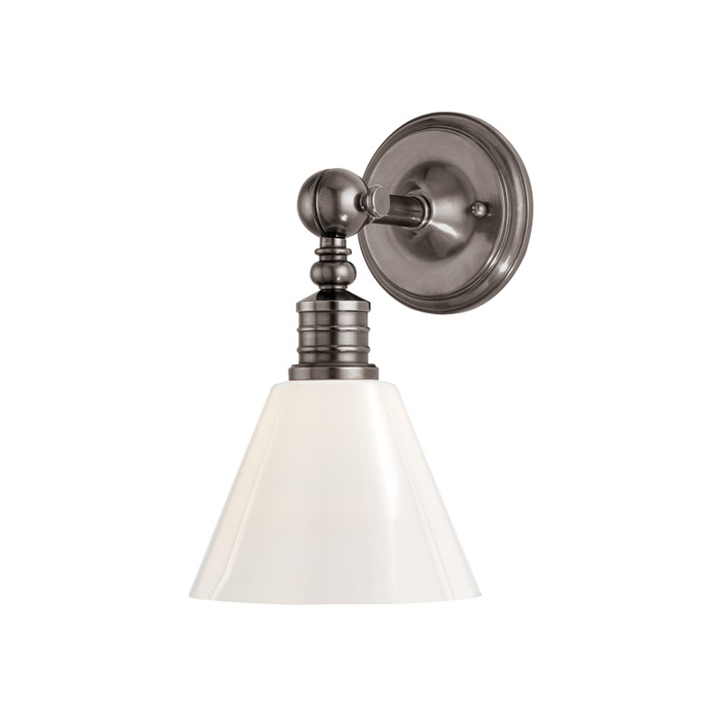 Hudson Valley Darien One Light Wall Sconce in Historic Nickel - 9601-HN