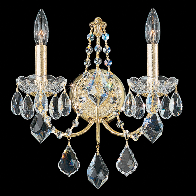 Schonbek Century Two Light Wall Sconce in Gold - 1702-211