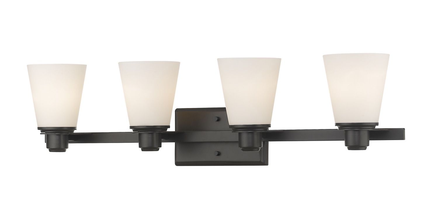 Four Light Vanity by Z-Lite - Kayla Collection, Bronze Finish - 7001-4V-BRZ