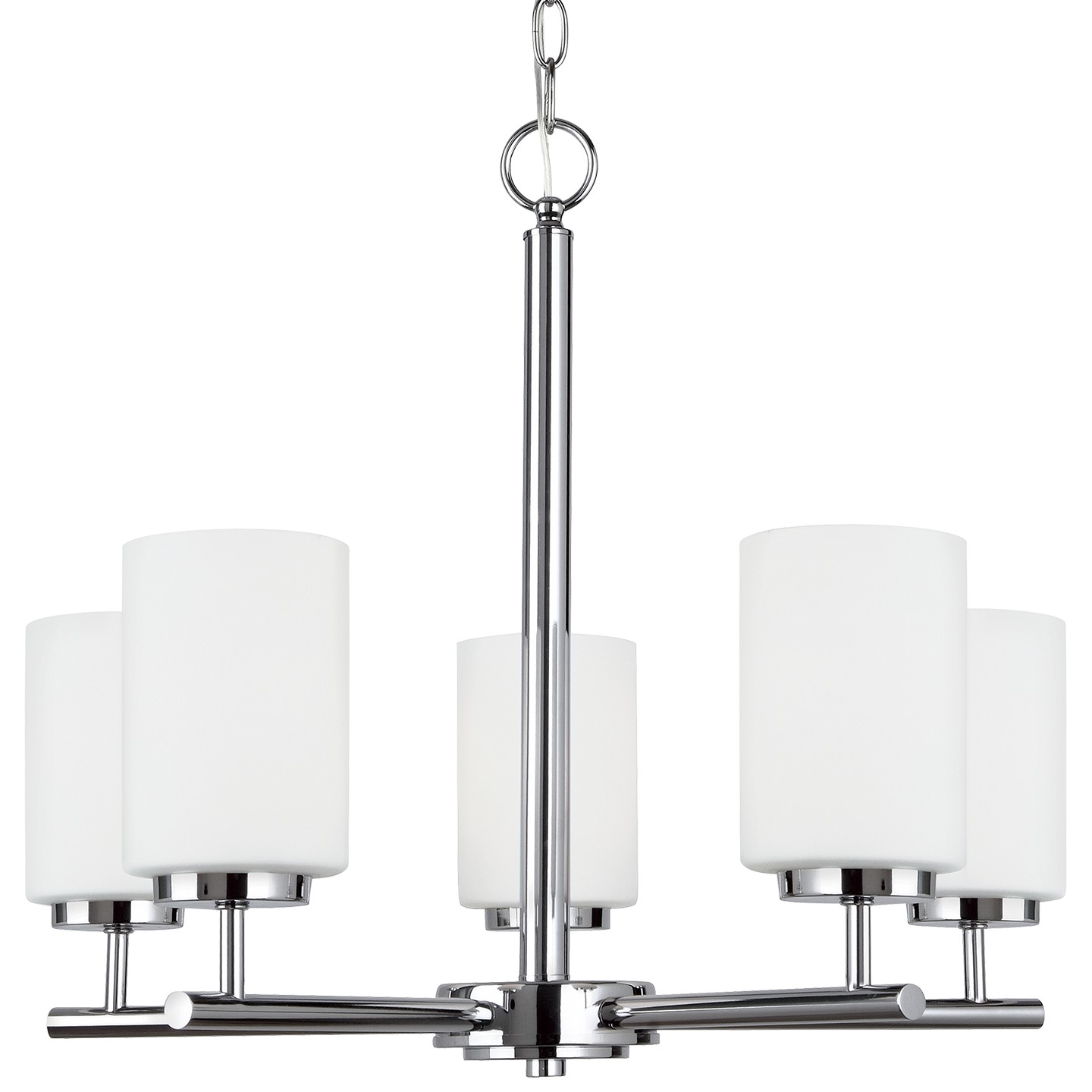 Generation Lighting. Oslo Five Light Chandelier in Chrome - 31161EN3-05